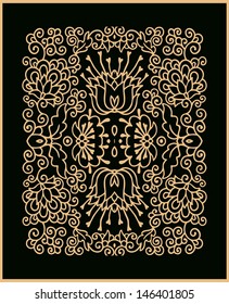 Contoured floral composition