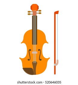 Contrabass icon. Flat illustration of contrabass vector icon for web