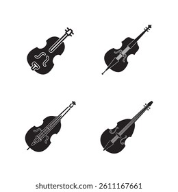 Contrabass icon illustration element design