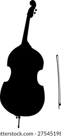 The contrabass icon isolated on white background