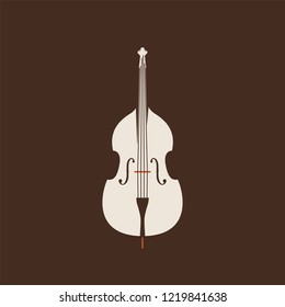 Contrabass icon. Isolated Vector String ill set.