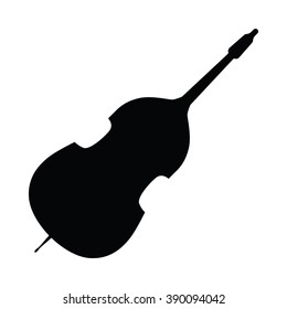 Contrabass Icon Vector Illustration on the white background.