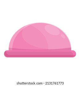 Contraception condom pink icon cartoon vector. Method pill. Hormonal oral