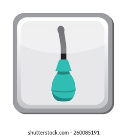 Contraception method douche icon, family and parenthood, pregnancy - vector