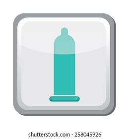 Contraception method icon, condom, family and parenthood, pregnancy - vector