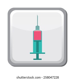 Contraception Method Injection Icon, Family And Parenthood, Pregnancy - Vector