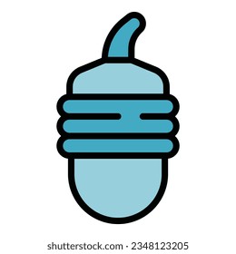 Contraception tool icon outline vector. Birth control. Education day color flat