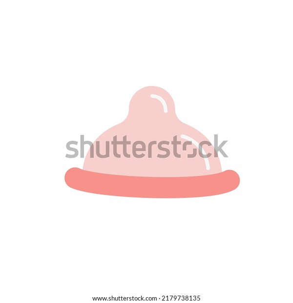 Contraceptive diaphragm or cervical cap colored\
flat style icons. Birth control methods. Safe sex vector elements.\
Contraception\
items.