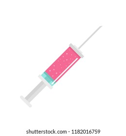 Contraceptive injection icon. Flat illustration of contraceptive injection vector icon for web design