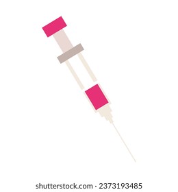 Contraceptive injection on white background