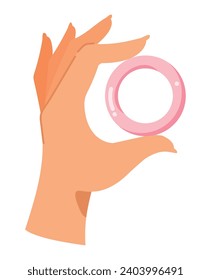 método anticonceptivo en la ilustración manual