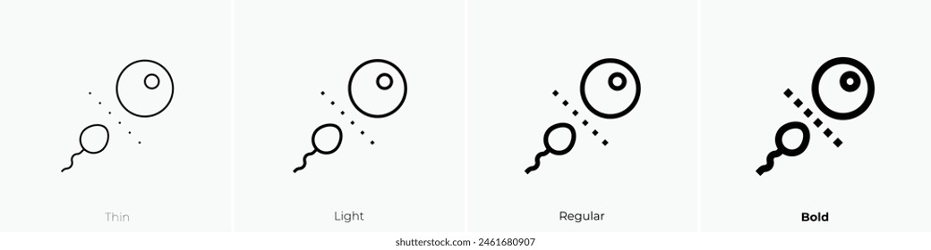 contraceptive methods icon. Thin, Light Regular And Bold style design isolated on white background