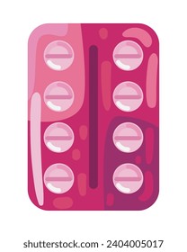 contraceptive pills birth control isolated design