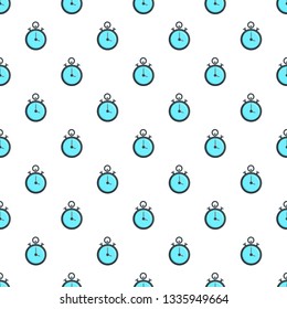 Contraceptive stopwatch pattern seamless vector repeat for any web design