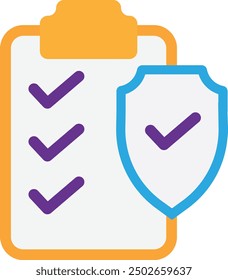 Contract Agreement Document Icon Vector Flat Illustration