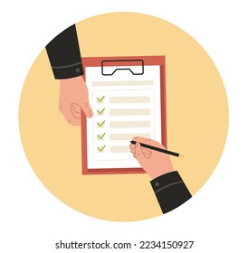 Concepto de socio del documento del contrato. Ilustración del concepto de diseño gráfico plano vectorial