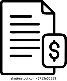 Vertragsvertrag mit Dollar Sign Konzept als Vektor eines Vertragsvertragsdokuments neben einem großen Dollarzeichen, das Finanzverträge und Geschäftsabschlüsse darstellt. Einzeln auf weißem Hintergrund für Infografiken. in Foto Stock Concept , Kopienraum für Werbung oder Banner mit Foto Realistic als hochwertiges Detail —ar 7:2