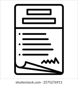 Contract Agreement Icon Element For Design