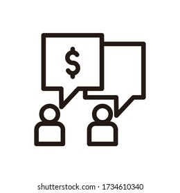 Contract Agreement icon - minimal thin line web icon.
