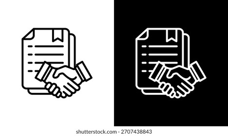 Contract Agreement With Icon Set Design