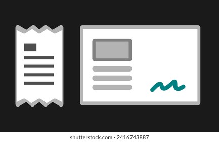 Contract agreements or invoice document papers securities. 
