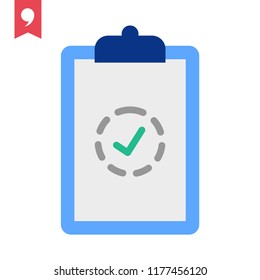 Contract approve vector icon