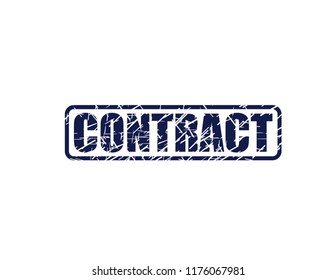 Contract blue stamp
