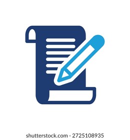 design de vetor de ícone colorido de contrato bom para web ou aplicativo móvel