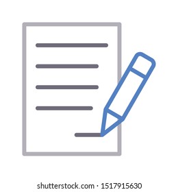 contract colour line vector icon