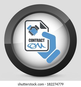 Contract concept icon