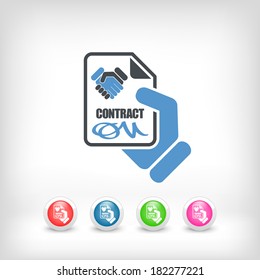 Contract concept icon