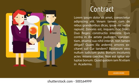 Contract Conceptual Banner