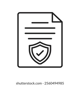 Contract coverage icon Black and white logo