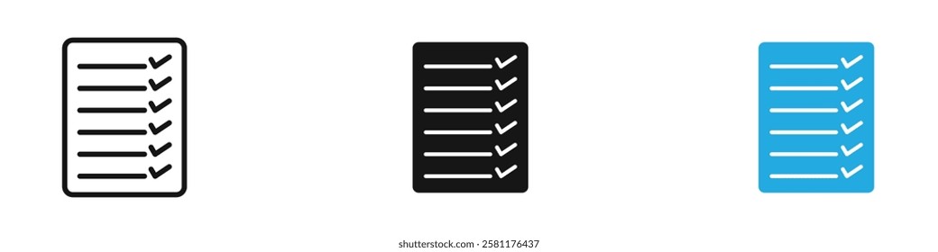 Contract coverage icon black white vector outline