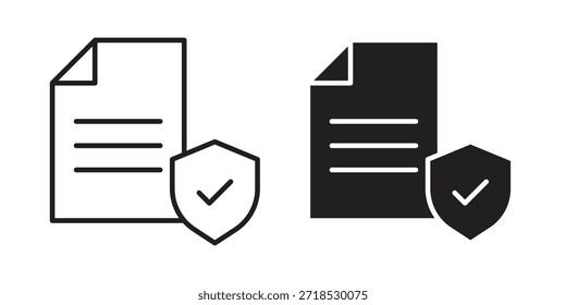 Concepto de icono de cobertura de contrato para infografía, Sitio web o App.