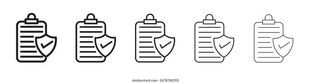 Contract coverage icon design, logo, app, UI. Vector illustration, EPS