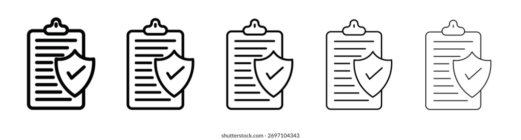 Diseño de icono de cobertura de contrato, logotipo, App, interfaz de usuario. Ilustración vectorial, EPS