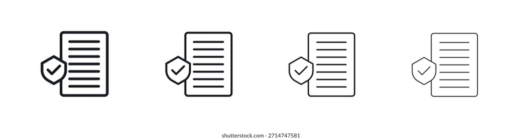 Icono de cobertura de contrato Eps10. iconos Diseño gráfico