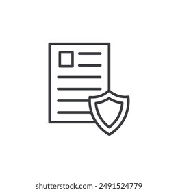 Contract Coverage icon symbol design collection