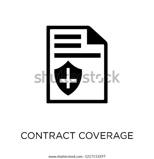 Contract Coverage icon. Contract Coverage\
symbol design from Insurance\
collection.