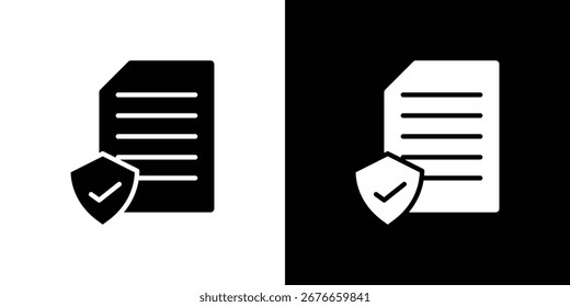 Contract coverage icon symbol illustration doodle design