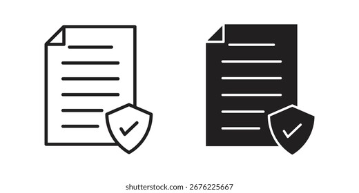 Contract coverage icon symbol for your web designs. Icon logo, app, UI.