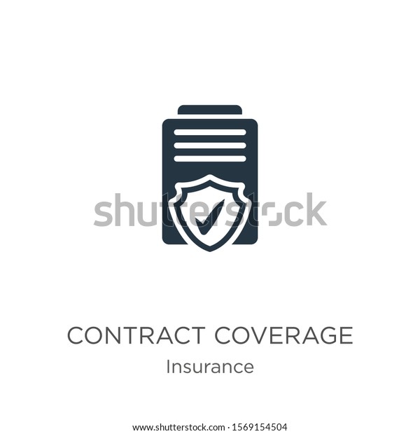 Contract coverage icon vector. Trendy flat contract\
coverage icon from insurance collection isolated on white\
background. Vector illustration can be used for web and mobile\
graphic design, logo,\
eps10