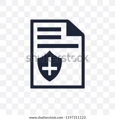 Contract Coverage transparent icon. Contract Coverage symbol design from Insurance collection.