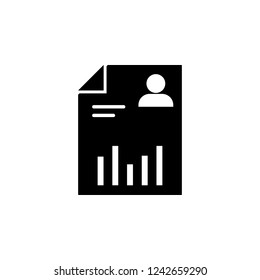 contract, cv icon. Simple glyph vector of business set for UI and UX, website or mobile application