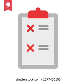 Contract denied vector icon