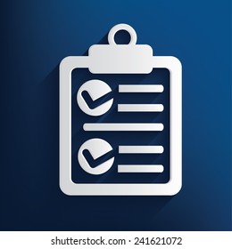 Contract design on blue background,clean vector