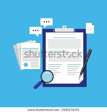 Contract. Document Agreement, treaty, sign a contract concepts.