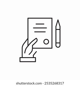 contract document icon sign vector