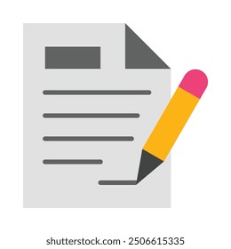 Diseño de iconos planos de contrato para personal y Uso comercial